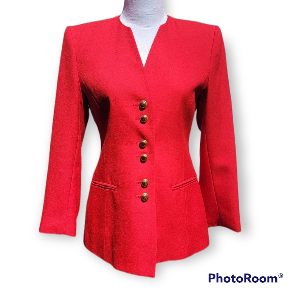 KASPER A.S.L WOMEN'S LINED BLAZER SIZE 4 PETITE